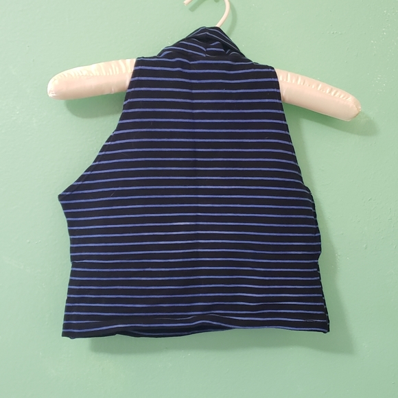 Striped American Apparel turtleneck crop top - Picture 5 of 6